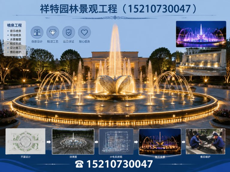 安新县音乐喷泉展示图